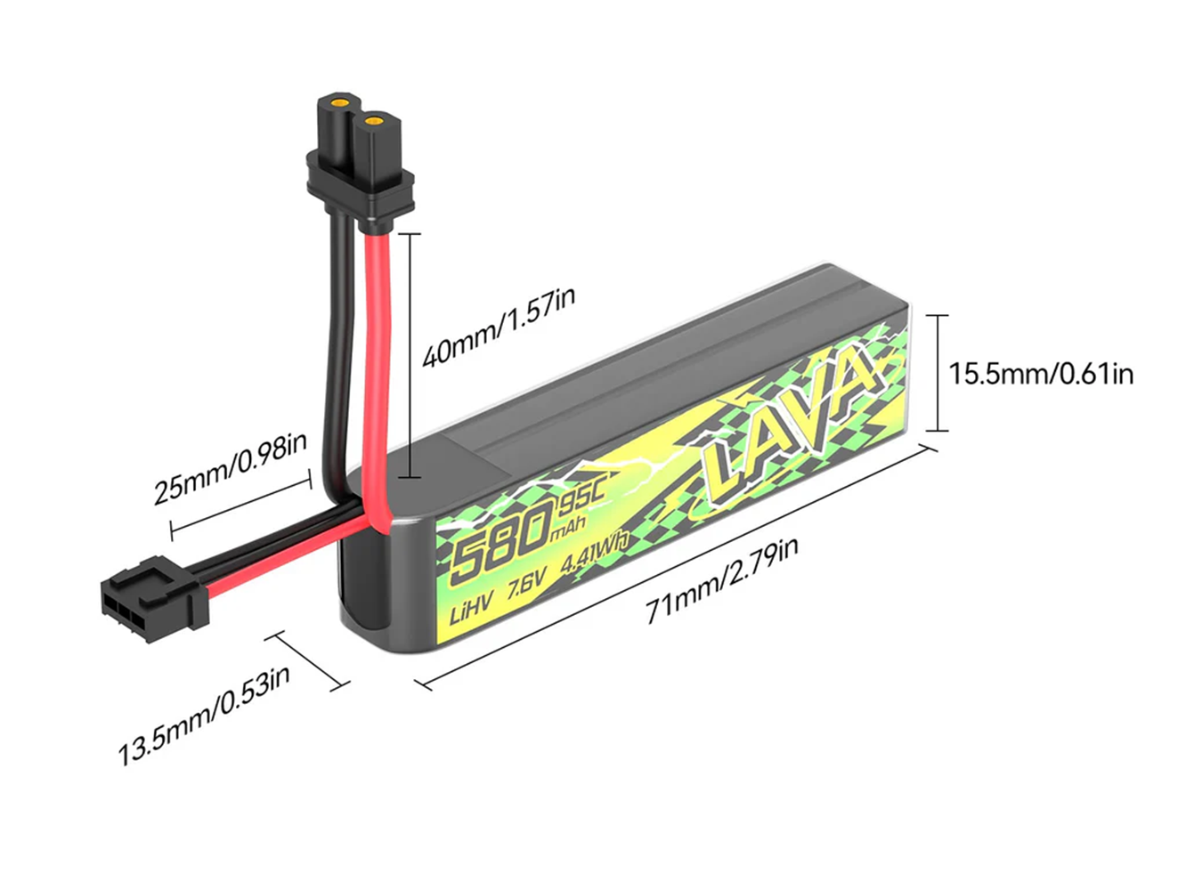 BETAFPV 95C LAVA II 2S Battery - Drone Battery Li-Ion review and price