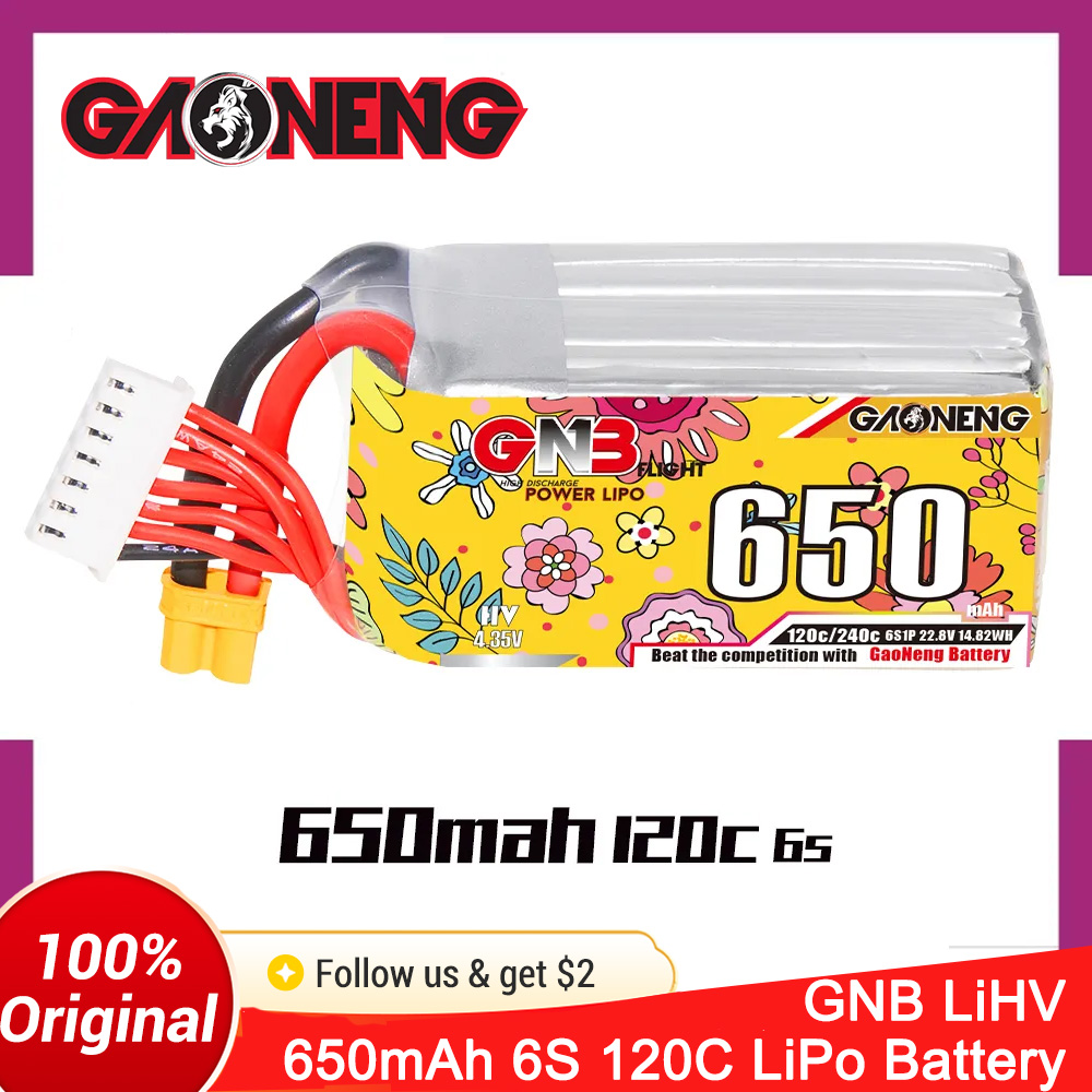 GAONENG 6S 650mAh LiHV 22.8V 1 - Drone Battery Li-Ion review and price
