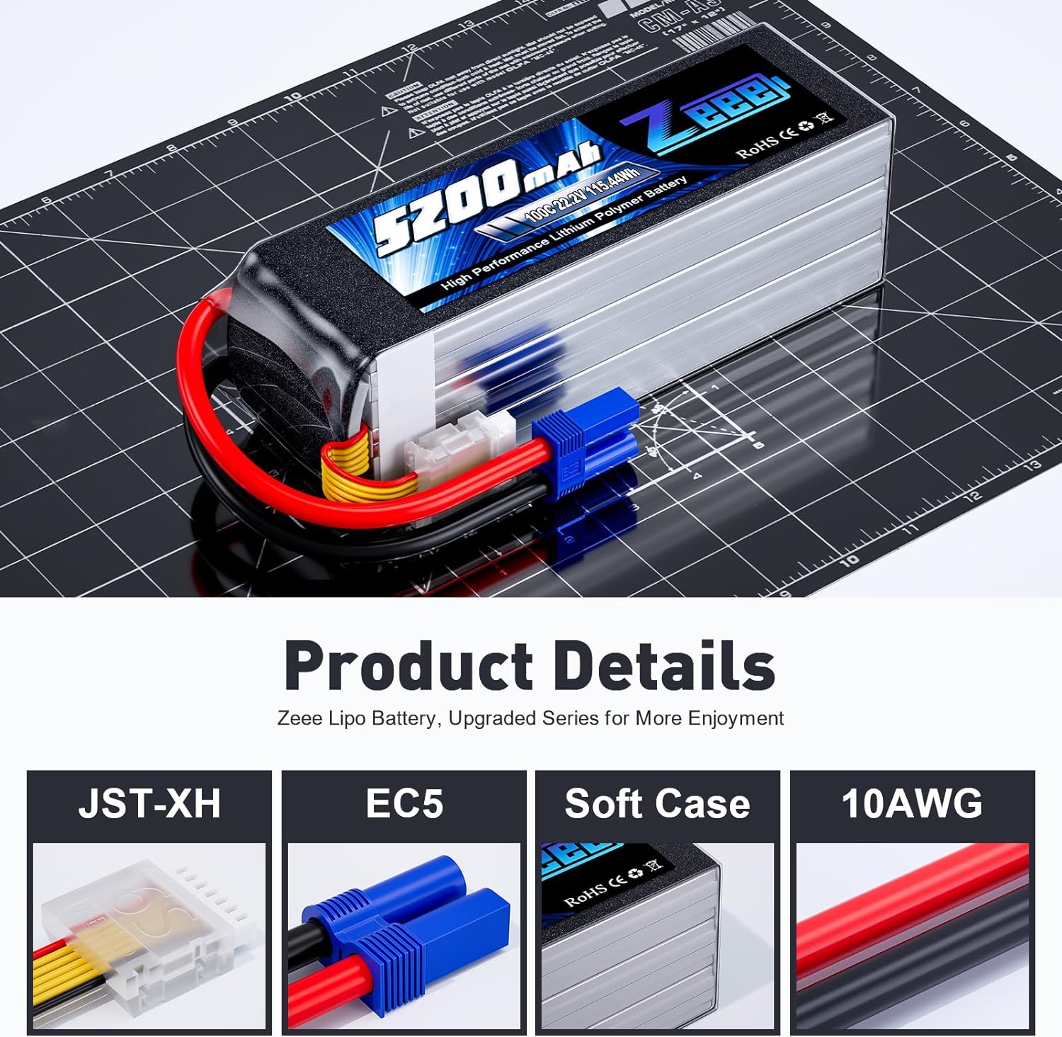 Zeee 6S 5200mAh Lipo Battery 2 - Drone Battery 6S review and price
